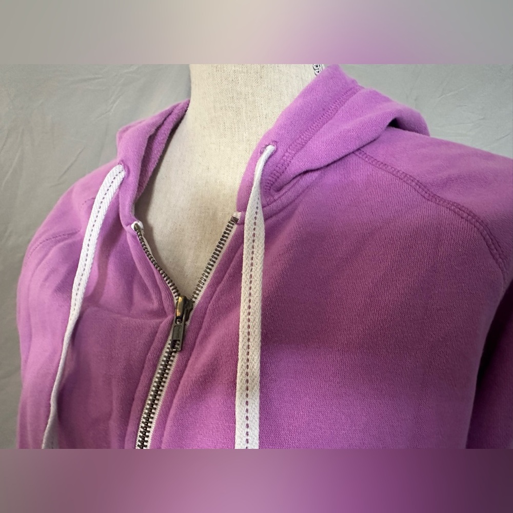 Arizona Jean Co light weight fleece jacket in XL & darker than lavender zip up - Picture 3 of 4